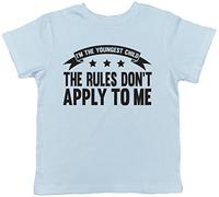 I'm The Youngest Child, The Rules Don't Apply to Me Funny Childrens Kids Short Sleeve T-Shirt
