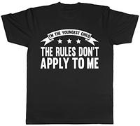 I'm The Youngest Child, The Rules Dont Apply to Me Funny Mens Short Sleeve T-Shirt Black
