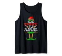 I'm The Youngest Elf Lights Family Matching Funny Christmas Tank Top