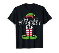 I'm The Youngest Elf TShirt Family Matching Christmas Pajama T-Shirt