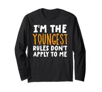 I'm The Youngest Rules Don't Apply To Me Matching Siblings Long Sleeve T-Shirt