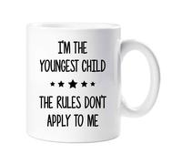 I'm The Youngest The Rules Don't Apply To Me Mug 60 SECOND MAKEOVER White One Size