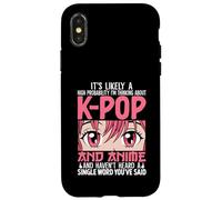 I'm Thinking About Kpop Funny Anime Otaku Kpop Music Lovers Case for iPhone X/XS