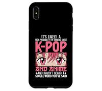 I'm Thinking About Kpop Funny Anime Otaku Kpop Music Lovers Case for iPhone XS Max