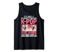 I'm Thinking About Kpop Funny Anime Otaku Kpop Music Lovers Tank Top