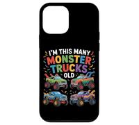 I'm This Many Monster Car Trucks Old Years Boy 4th Birthday Case for iPhone 12 mini