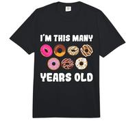 I'm This Many Years Old 7 Donut Comfort Colors Adult Heavyweight T-Shirt