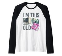 I'm This Old 2000's Vintage Two-Thousands Retro 00s Raglan Baseball Tee