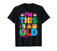 I'm This Old 2000's Vintage Two-Thousands Retro 00s Value Graphic T-Shirt, Men, Black, L