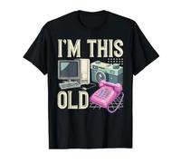I'm This Old 2000's Vintage Two-Thousands Retro 00s Value Graphic T-Shirt, Men, Black, XL