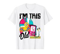 I'm This Old 2000's Vintage Two-Thousands Retro 00s Value Graphic T-Shirt, Men, White, L