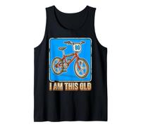 I'm This Old Classic Nostalgia 90s 80s Bike Biking Gen X Tank Top