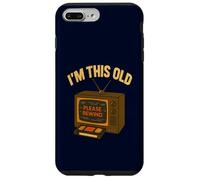 I'm This Old Please Rewind Funny 80s 90s Nostalgia VHS VCR Case for iPhone 7 Plus/8 Plus