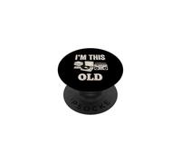 I'm This Old Retro 80s 90s Boombox Cassette Turntable PopSockets Adhesive PopGrip