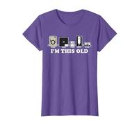 I'm This Old Retro Vintage Cassette Tape Floppy Disk VHS T-Shirt