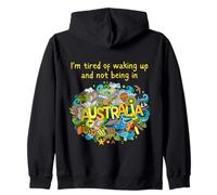 I'm Tired of Waking up and Not Being in Australia Teens Kids Zip Hoodie