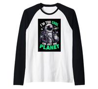 I'm Too Cool for Just One Planet Space Astronaut Astronomy Raglan Baseball Tee