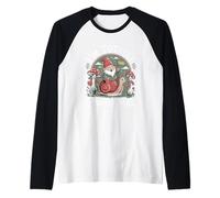 Im Totally Gnomemal Funny Gnome Snail Mushroom Raglan Baseball Tee