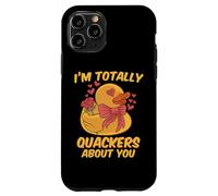 I'm Totally Quackers About You Funny Valentines Love Duckie Case for iPhone 11 Pro