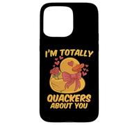 I'm Totally Quackers About You Funny Valentines Love Duckie Case for iPhone 15 Pro Max