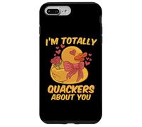 I'm Totally Quackers About You Funny Valentines Love Duckie Case for iPhone 7 Plus/8 Plus