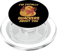 I'm Totally Quackers About You Funny Valentines Love Duckie PopSockets PopGrip for MagSafe