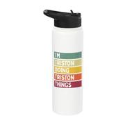 I'm Triston Doing Triston Things Funny Personalized Quote Stainless Steel Insulated Water Bottle