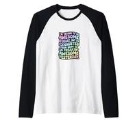 I'm Trying to Be Awesome Today Funny Sarcastic Quote Raglan Baseball Tee