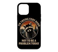 I'm trying very hard not to be a problem today Raccoon Case for iPhone 12 mini