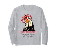 Im Undiagnosed But Something Ain't Right Funny Crazy Chicken Long Sleeve T-Shirt