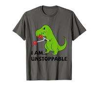 I'M UNSTOPPABLE T-Rex Dinosaur Funny Cute Trendy T-shirt Tee T-Shirt