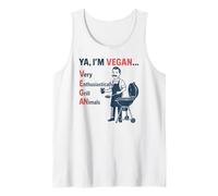I'm Vegan Grilling Joke, Funny Retro Meat Lover BBQ Dad Tank Top