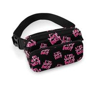 I'm Very Busy Bum Bag Waist Fanny Pack for Women Men Adjustable Bumbag Running Belt for Running