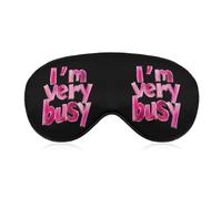 I'm Very Busy Sleep Mask Eye Cover for Sleeping Men Women Light Blocking Travel Blindfold
