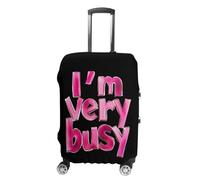 I'm Very Busy Suitcase Cover Travel Luggage Protector Elastic Washable Baggage Covers Fits 19-32 Inch