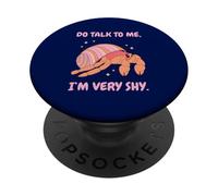 I'm Very Shy! Funny Hermit Crab PopSockets Adhesive PopGrip