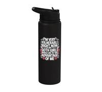 I'm Very Vulnerable RN If Any Goth Girl Take Advantage of Me Stainless Steel Insulated Water Bottle