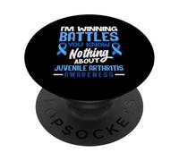 I'm Winning Battles You Know Nothing Juvenile Arthritis PopSockets Adhesive PopGrip