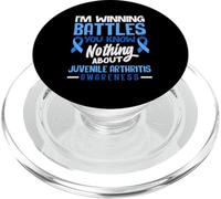 I'm Winning Battles You Know Nothing Juvenile Arthritis PopSockets PopGrip for MagSafe