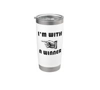 I'm with A Winner Funny Stainless Steel Insulated Tumbler