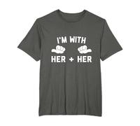 I'm With Her And Her Polyamorous Threelationship Polyamory T-Shirt