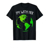 I'm With Her - Earth Day Globe Climate Change T-Shirt
