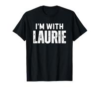 I'm with Laurie Matching Halloween Couples Friends Name T-Shirt