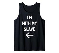 I'm With My Slave Matching Couple Easy Halloween Costume Tank Top