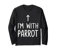 I'm with Parrot Funny Halloween Costume Lazy Easy Long Sleeve T-Shirt