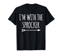 I'm With Sprocker Matching Couples Costume Funny Sprocker T-Shirt