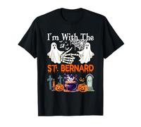 I'm with St. Bernard Costume Boo Ghosts Halloween Owner T-Shirt