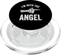 I'm With The Angel Funny Halloween Couple Costume Party PopSockets PopGrip for MagSafe