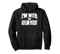 I'm with the Asylum Patient Funny Matching Halloween Costume Pullover Hoodie