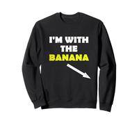 I'm With The Banana Arrow Funny Couples Costume Husband Wife Sweatshirt